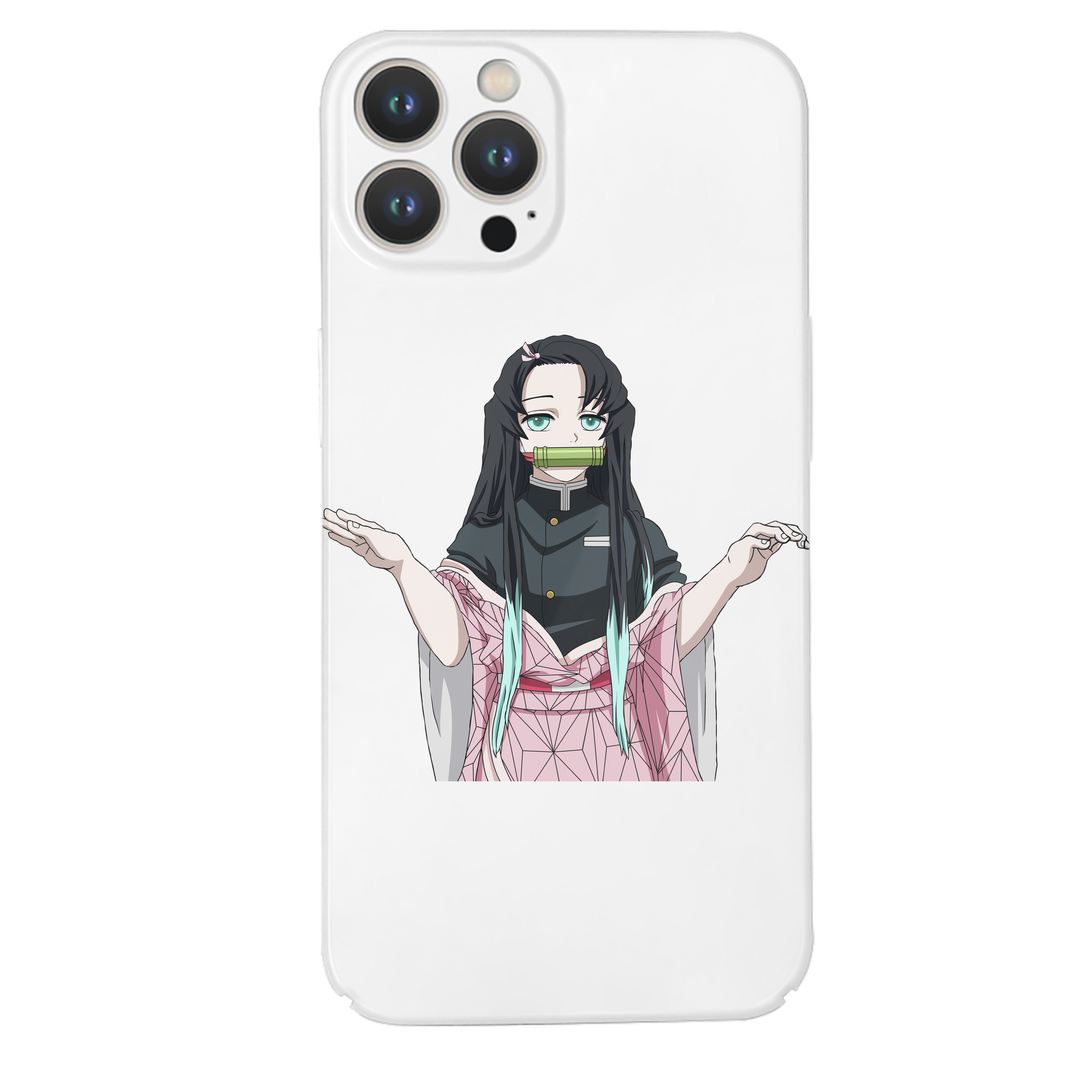 （画像用） 鬼滅の刃（きめつのやいば）竈門 禰󠄀豆子／かまど ねずこ Kamado Nezuko 【iPhone 14シリーズ対応】ハードケース